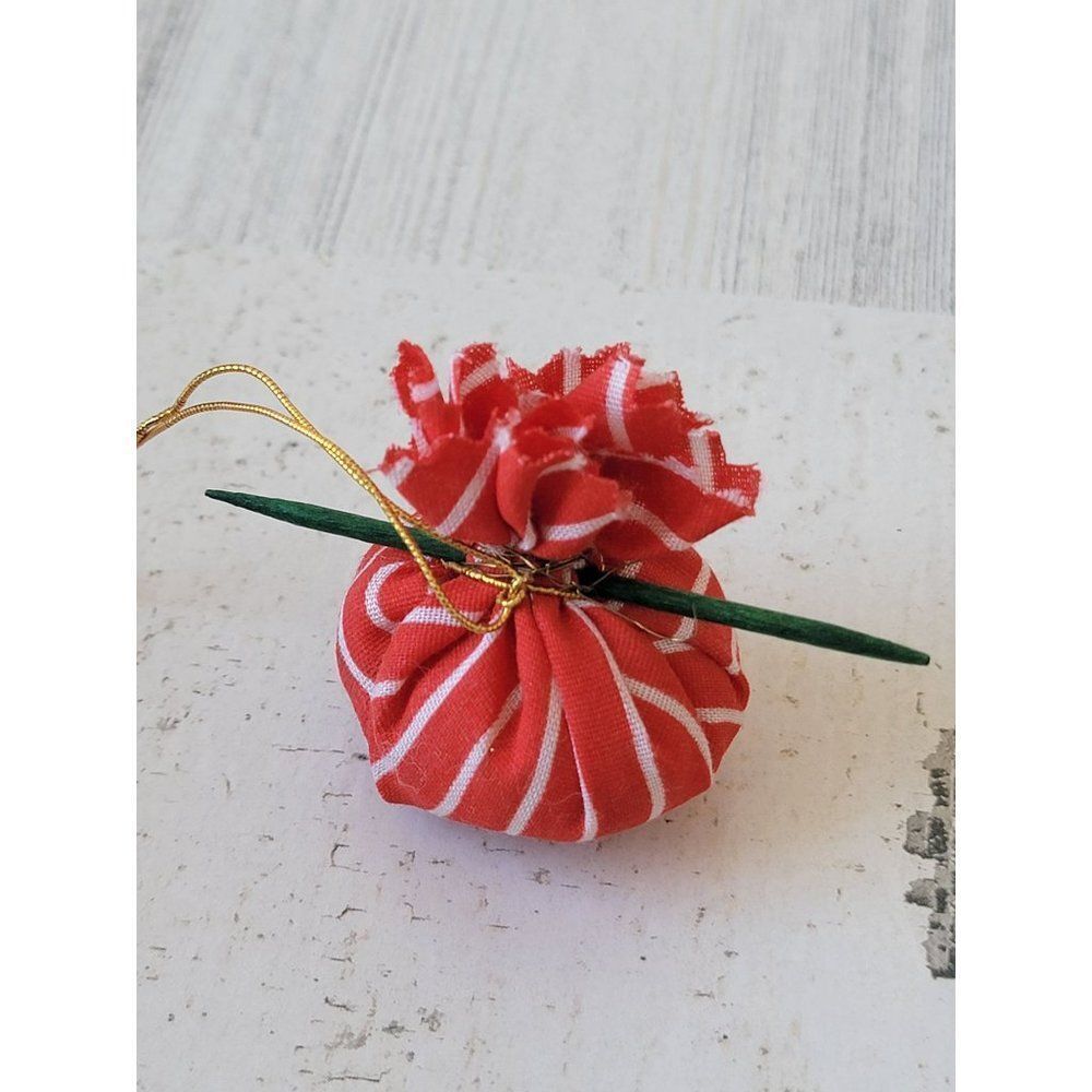 Red striped Santa toy sack ornament Xmas decor‎